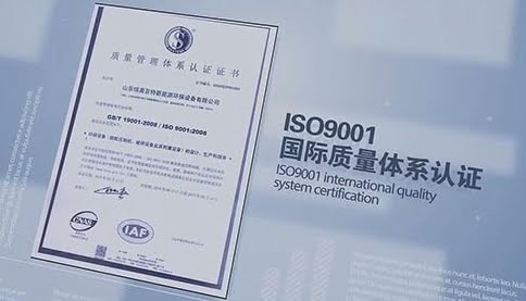 Udělený certifikát ISO9001