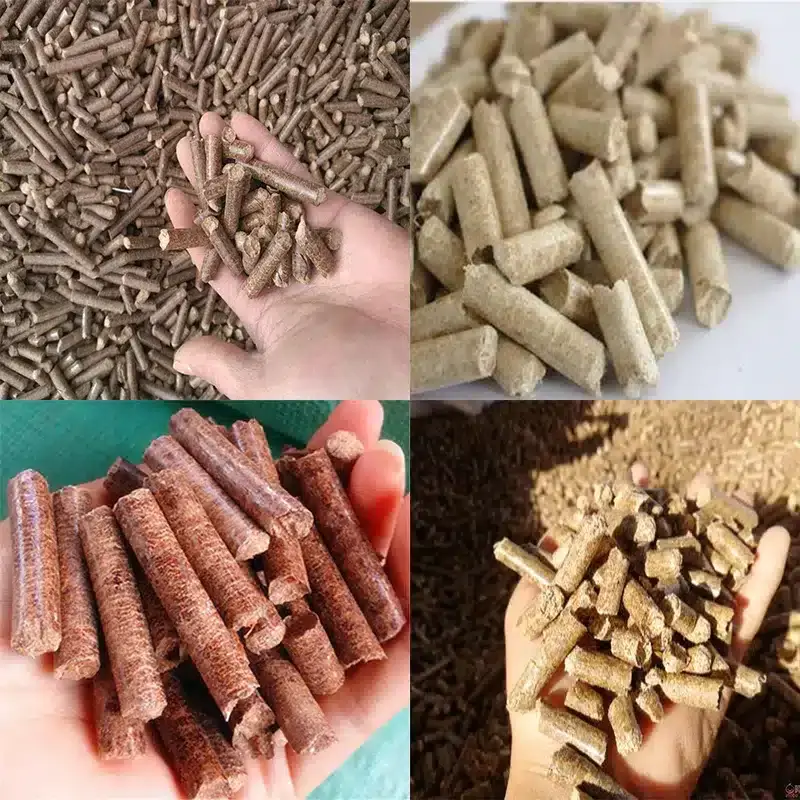 wood pellets made by flat die pellet machine