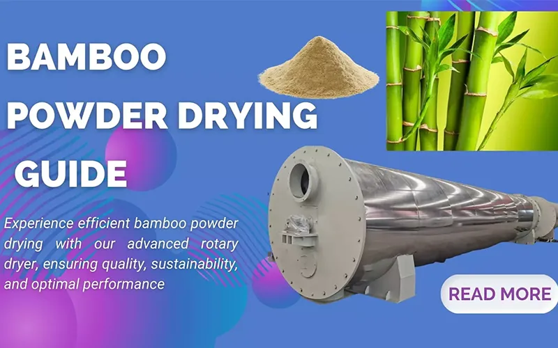 bamboo powder drying