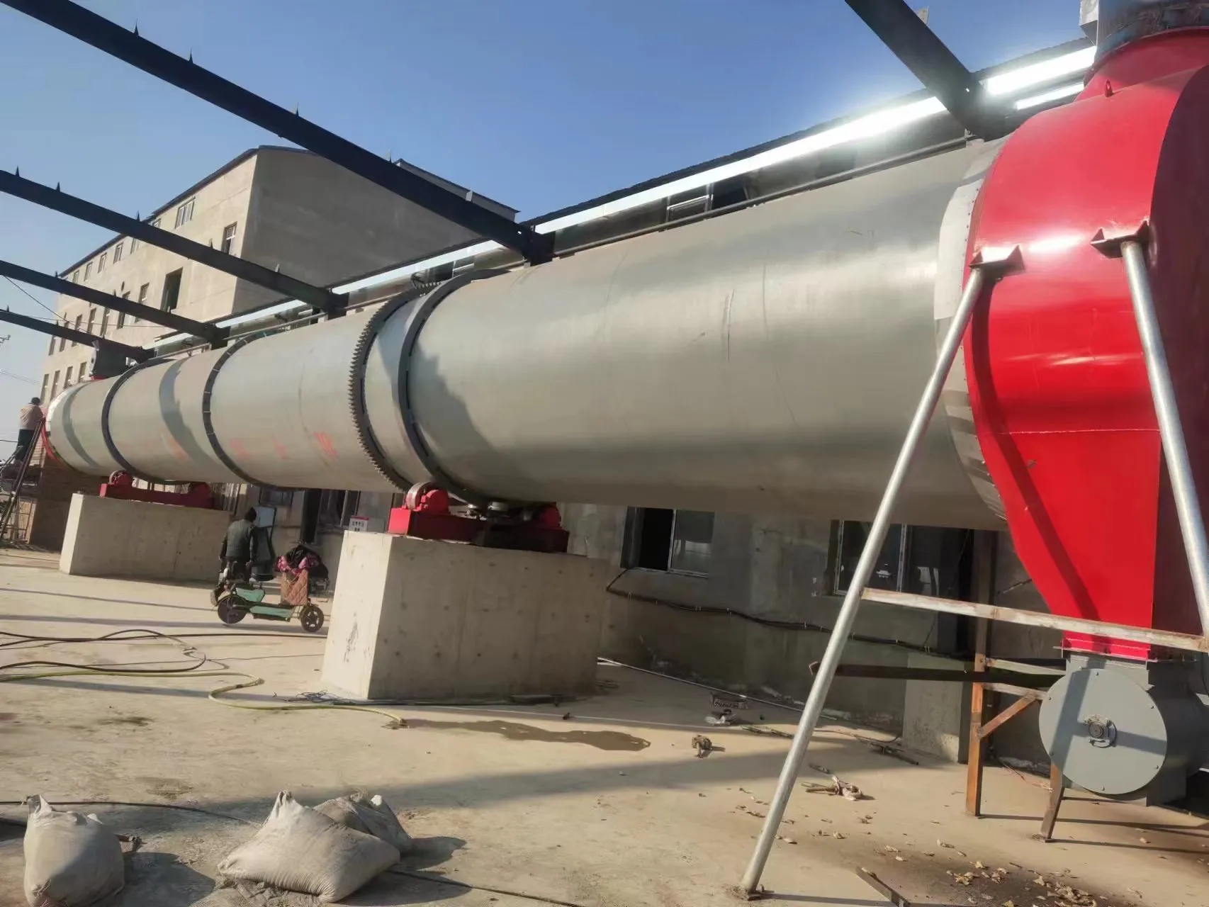 rotary dryer concrete building