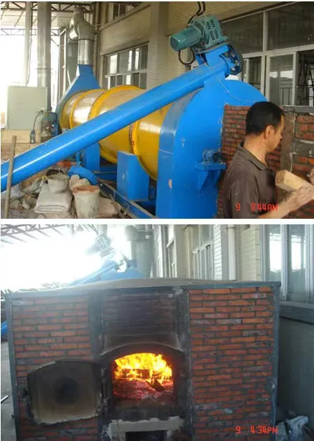 rotary dryer heating stove