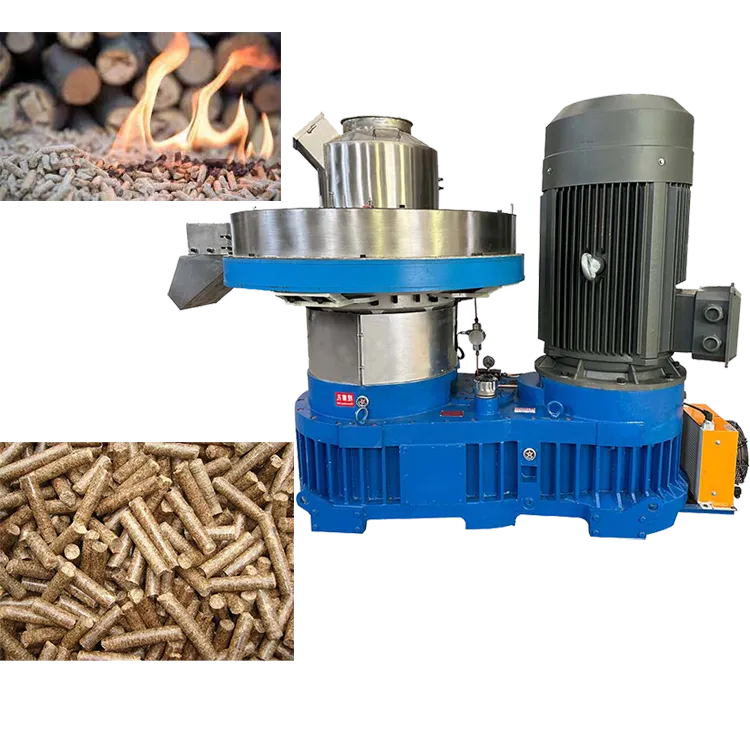 pellet machine making wood pellets