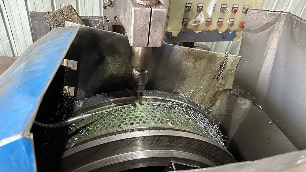 ring die drilling holes pellet machine