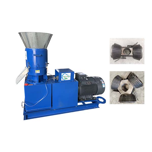 feed pellet machine with inclined roller