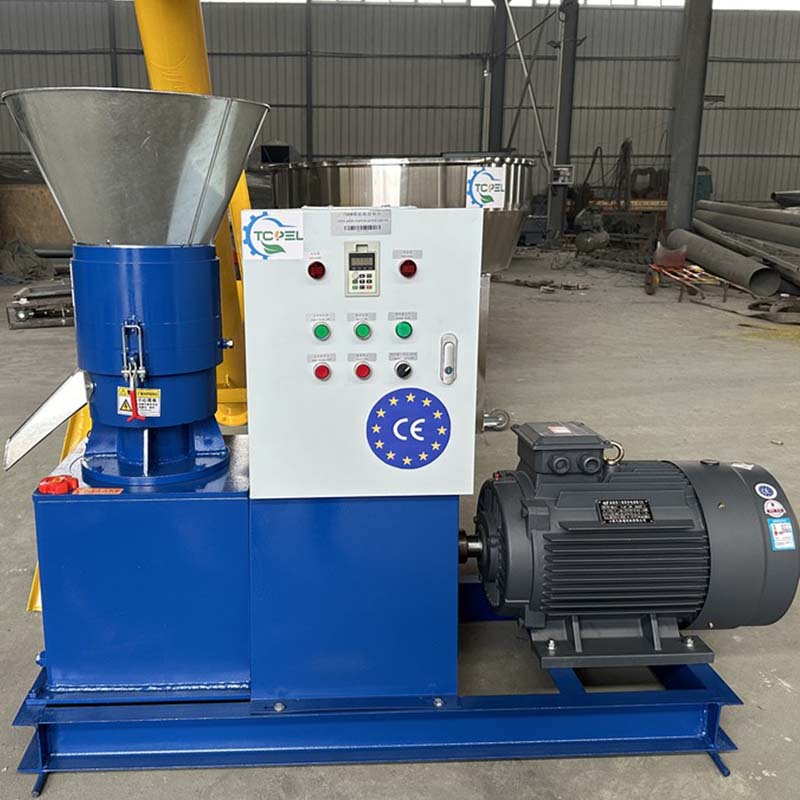 inclined roller feed pellet machine